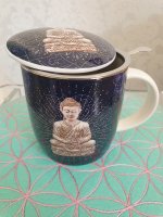 (Bild für) Set Teetasse »Cosmic Buddha « inkl. Teesieb - 400ml