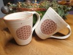 Tee Tasse - Blume des Lebens - Keramik