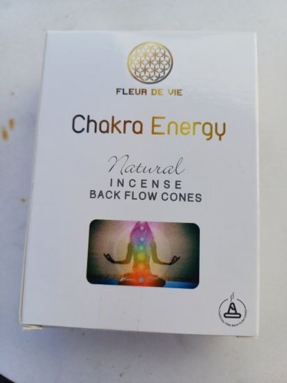 Chakra Energy Rückflusskegel - Fleur De Vie - 10 Stück - zum Schließen ins Bild klicken