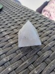Selenit Pyramide klein - ca. 5 hoch - glatt poliert