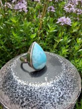 Larimar - Ring - Einzelstück -Silber