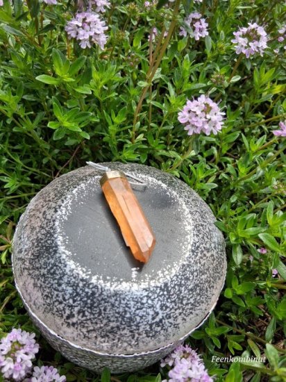 Golden Healer Kristall Anhänger - 4 cm - zum Schließen ins Bild klicken