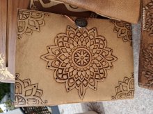 Notizbuch Mandala mit Kunstledereinband