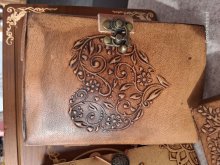 Notizbuch Herz mit Kunstledereinband