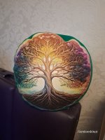 (Bild für) Meditationskissen Baum des Lebens - 36 cm - Yoga Kissen