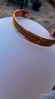 (Bild für) Kupfer Armband mit Doppelhelix , magnetisch - biegsam