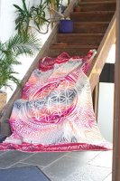 (Bild für) Kuscheldecke Blume des Lebens - 200 * 140 cm - rot bunt