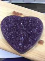(Bild für) Amethyst, Drusen-Herz, Unikat