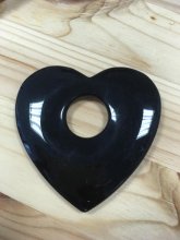 Obsidian, Donut-Herz, Unikat