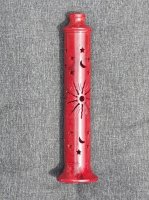 (Bild für) Räucherturm - Speckstein - Sonne - 29 cm - rot