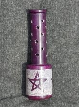 Räucherturm - Speckstein - Pentagram -lila