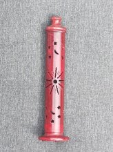 Räucherturm - Speckstein - Sonne - 29 cm - rot