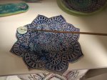Räucherstäbchenhalter - Unikat- Mandala Blume blau