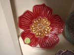 Räucherstäbchenhalter - Unikat- Mandala Blume rot