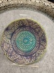 Teller - Mandala - blau / lila / grün 14 cm Teller - Mandala - blau / lila / grün 14 cm