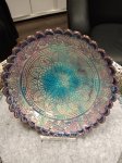 grosser Teller / Schale - Mandala / Blume lila/ blau 24 cm grosser Teller / Schale - Mandala / Blume lila/ blau 24 cm