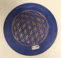 (Bild für) Mouse-Pad "Blume des Lebens" dunkelblau, ø 19,0 cm