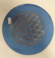 (Bild für) Mouse-Pad "Blume des Lebens" hellblau, ø 19,0 cm