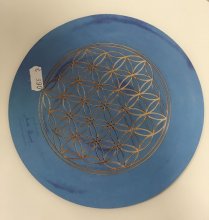 Mouse-Pad "Blume des Lebens" hellblau, ø 19,0 cm