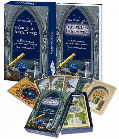 Mystisches Lenormand Set Karten & Buch - zum Schließen ins Bild klicken