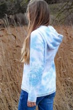 Hoodie wolkenblau - Spirit of OM - Gr. XXL