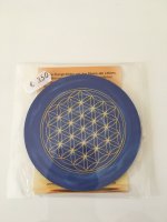(Bild für) Untersetzer "Blume des Lebens" dunkelblau, ø 9,5 cm