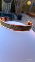 (Bild für) Kupfer Armband mit Seilmotiv , magnetisch - biegsam
